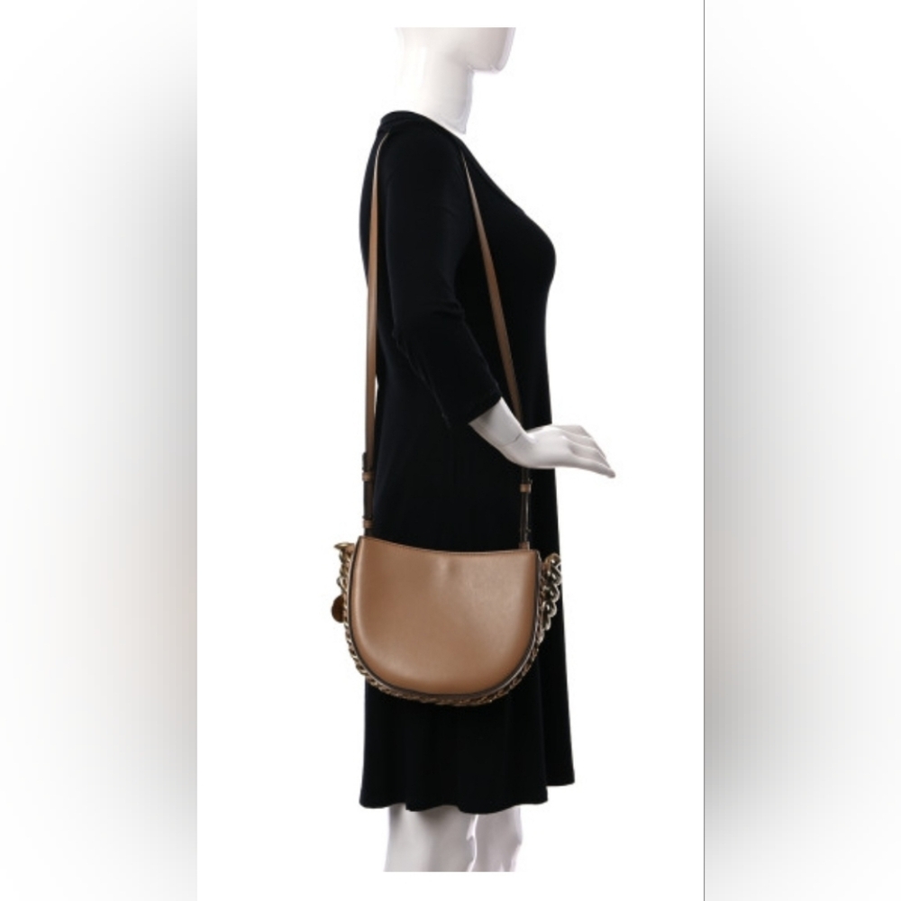 Stella McCartney Eco Alter Nappa Medium Frayme Shoulder Bag Sand - Picture 12 of 13